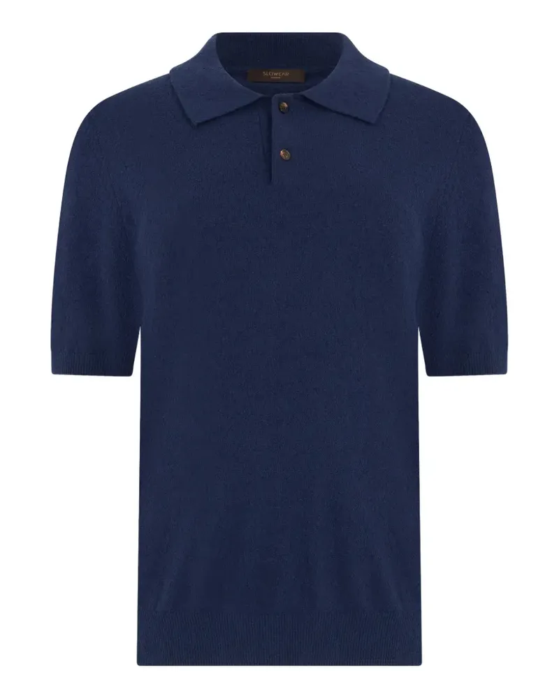 Slowear knitted polo shirt - Blau Blau