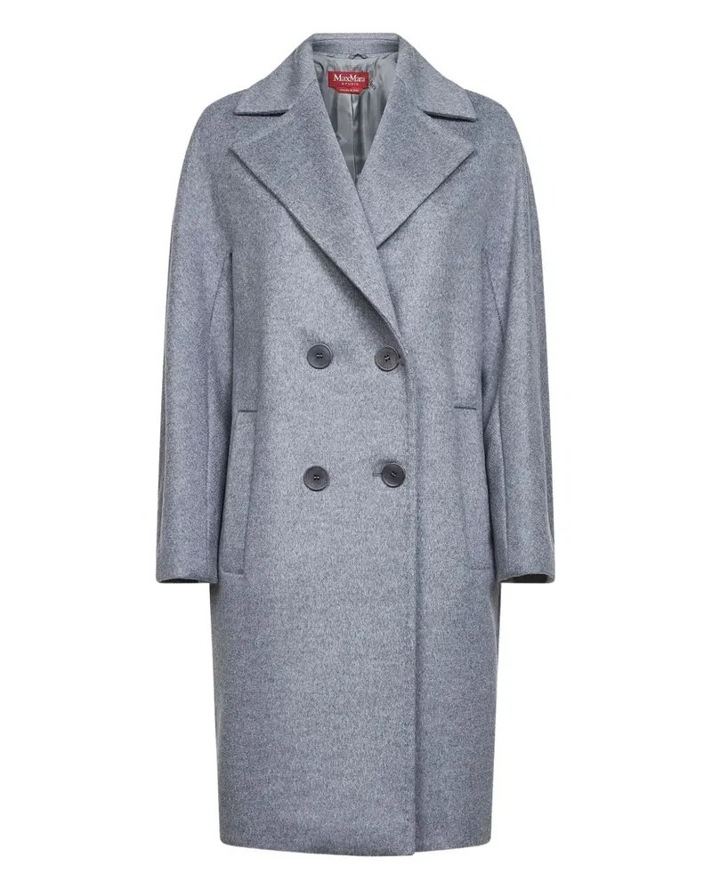 Max Mara double-breasted wool coat - Grau Grau