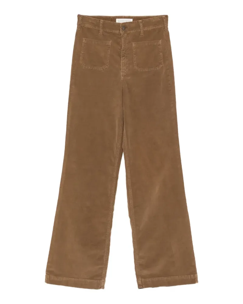 MAISON HOTEL Montesco Romeo corduroy wide-leg trousers - Braun Braun