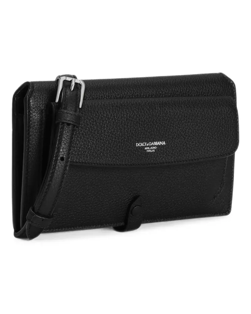 Dolce & Gabbana Mini-Umhängetasche aus Kalbsleder - Schwarz Schwarz