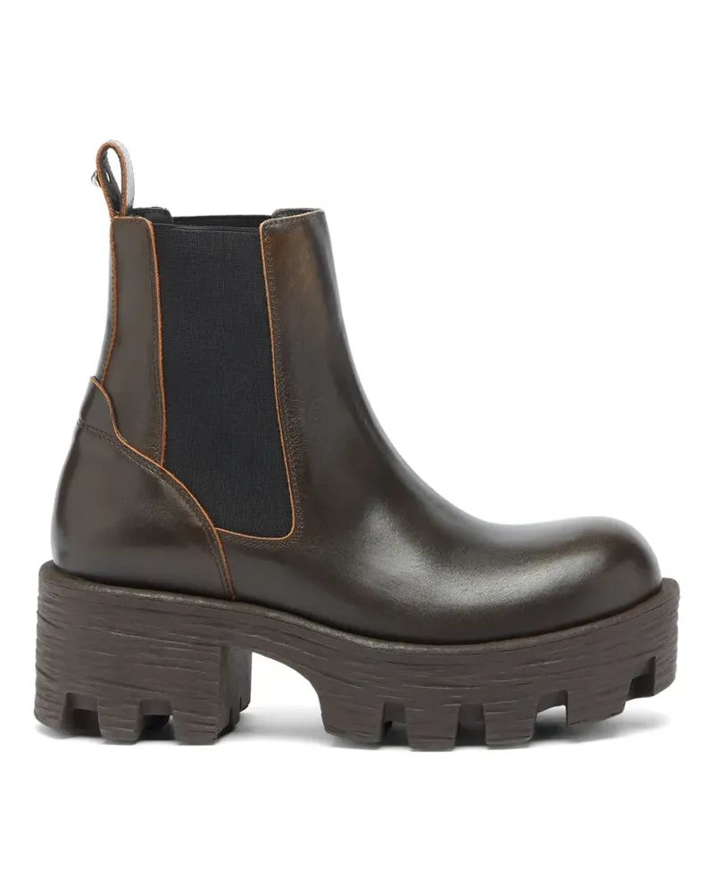 Diesel D-Hammer chunky-sole ankle boots - Braun Braun
