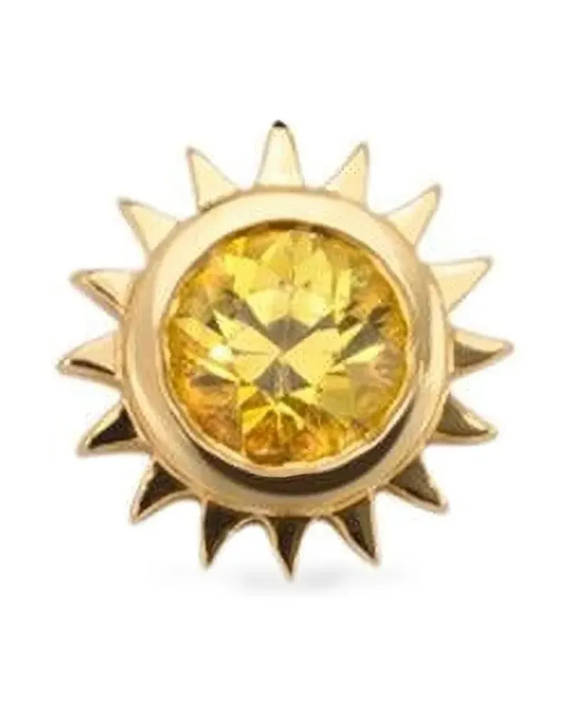 Robinson Pelham 14kt Sun Gelbgoldohrringe mit Saphir Gold