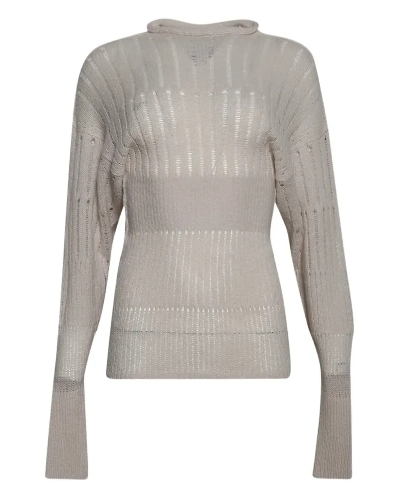 Rick Owens Dafne openwork sweater - Nude Nude