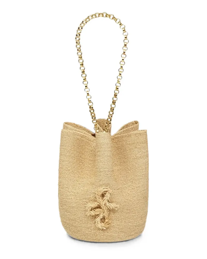 RUSLAN BAGINSKIY chain strap convertible hat bag - Nude Nude
