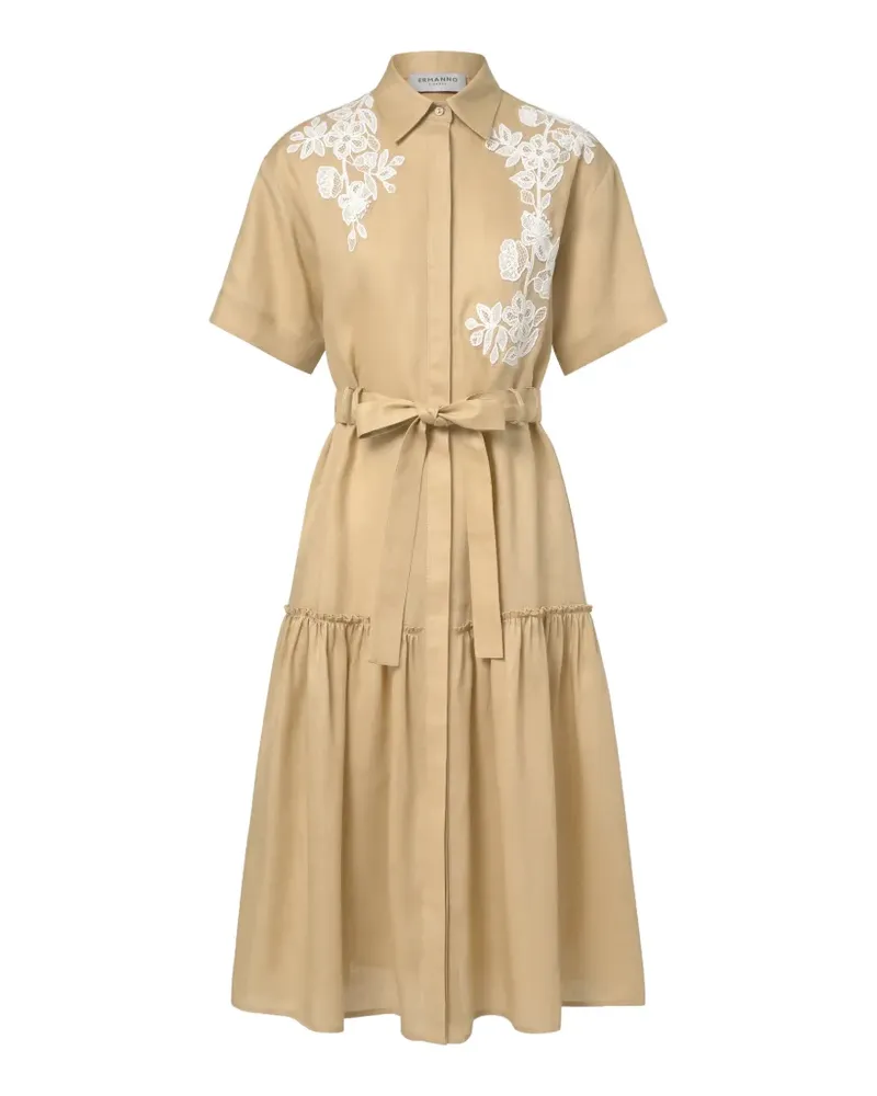 Ermanno Scervino Besticktes Kleid mit Gürtel - Nude Nude
