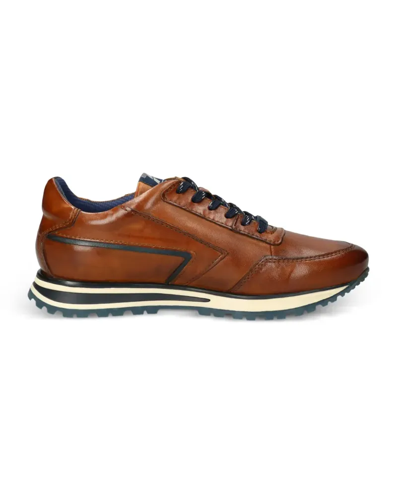 Bugatti Sneakers mit Kontrasteinsatz - Braun Braun