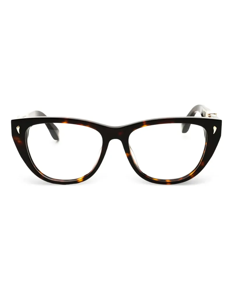 Roberto Cavalli Klassische Cat-Eye-Brille - Braun Braun