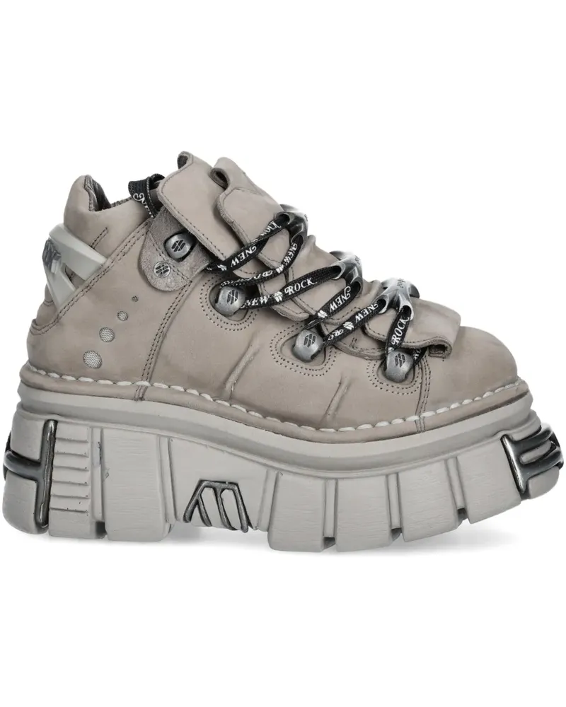 New Rock Sneakers mit Plateau - Nude Nude