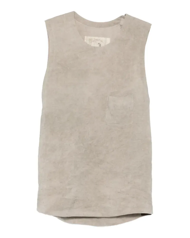 Ziggy Chen crew-neck vest - Grau Grau