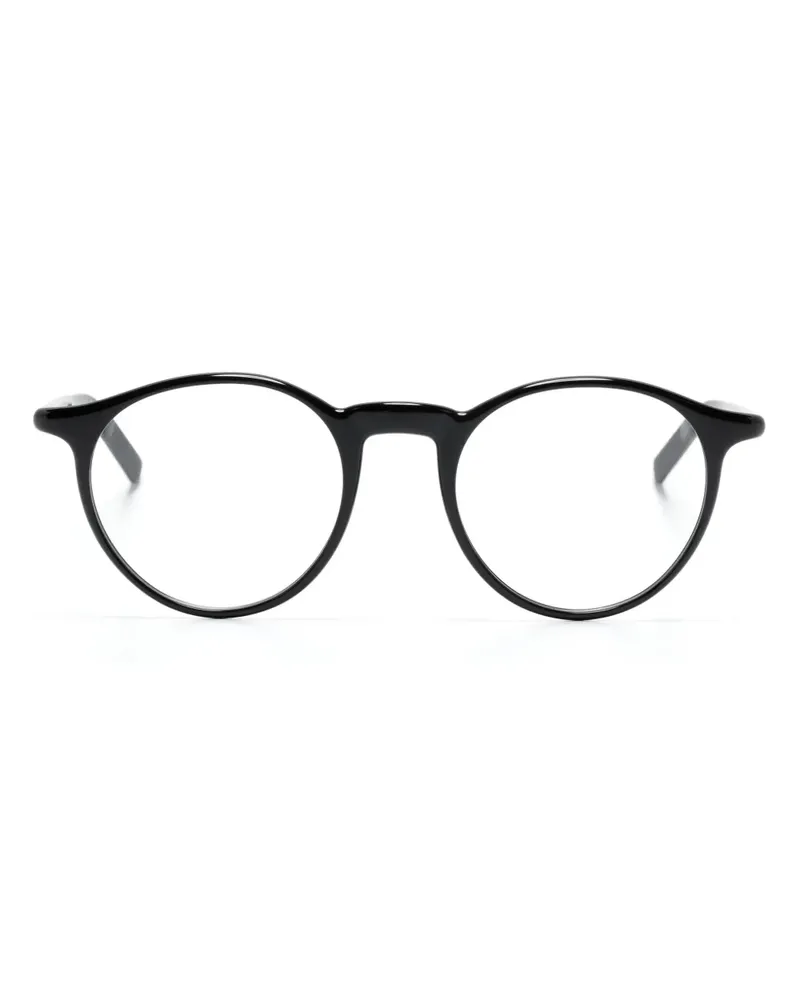 Montblanc Brille mit rundem Gestell - Schwarz Schwarz
