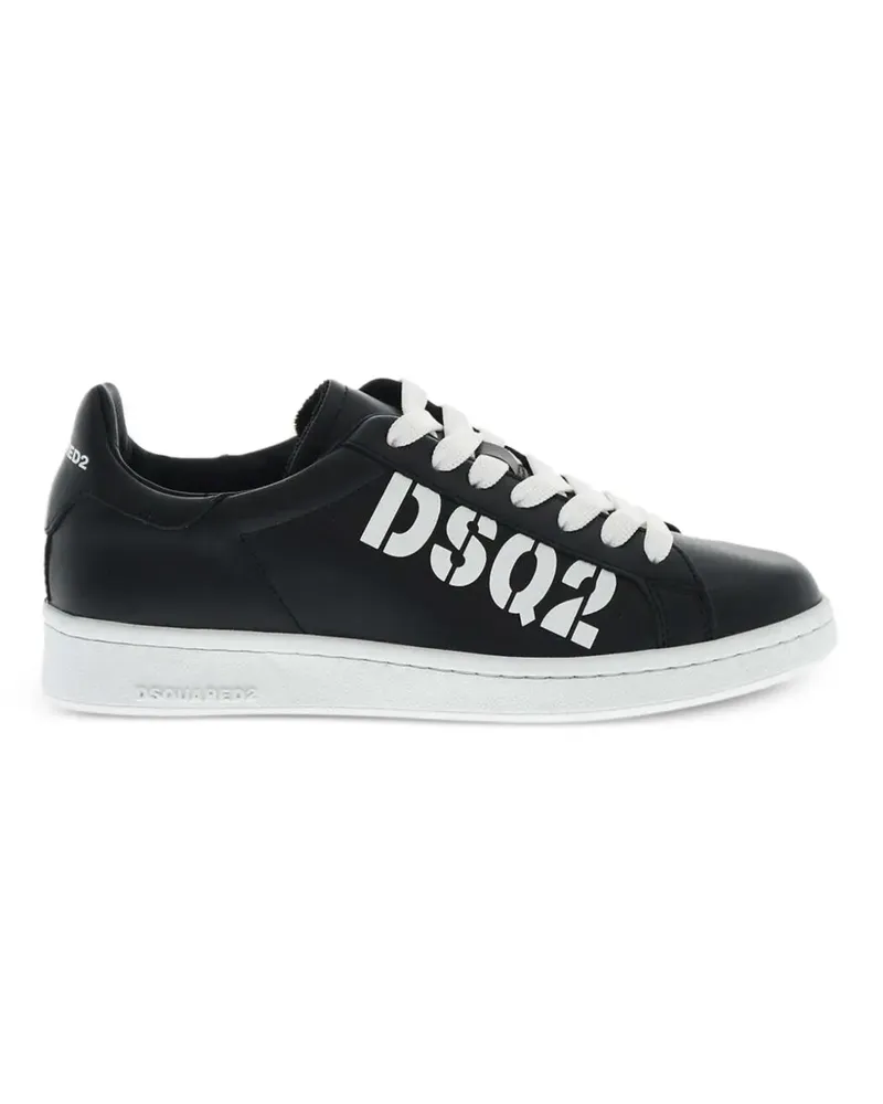 Dsquared2 Boxer Sneakers mit Logo - Schwarz Schwarz