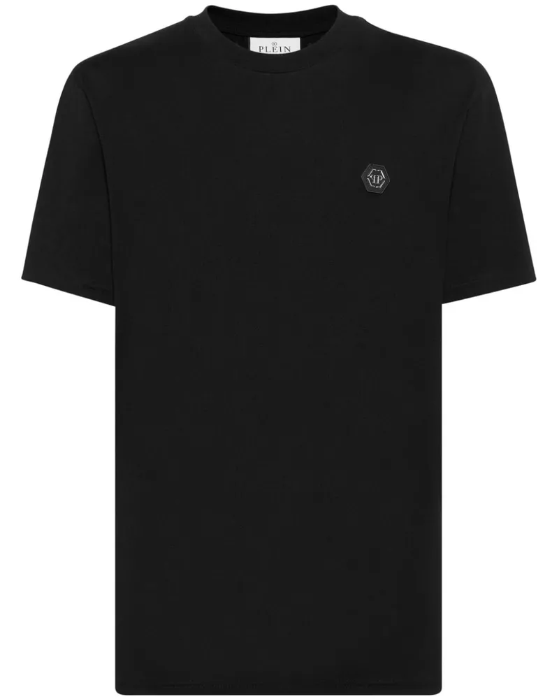 Philipp Plein T-Shirt mit Kristallen - Schwarz Schwarz