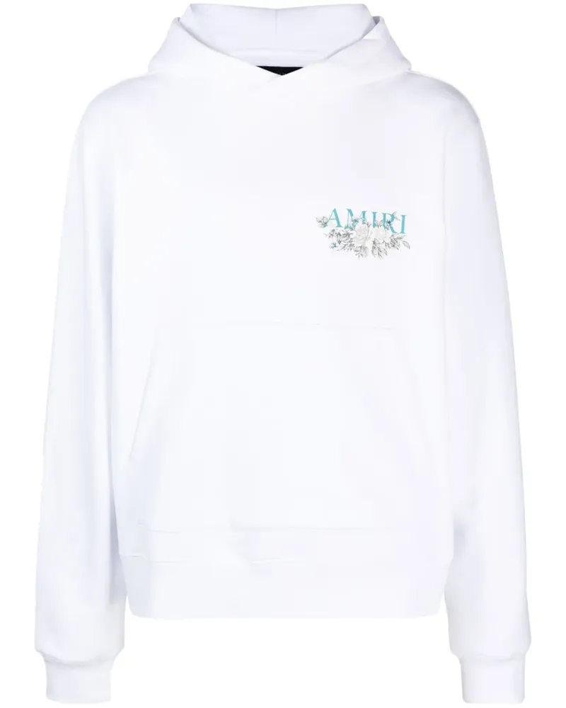Amiri Hoodie mit Logo-Print - Weiß Weiß