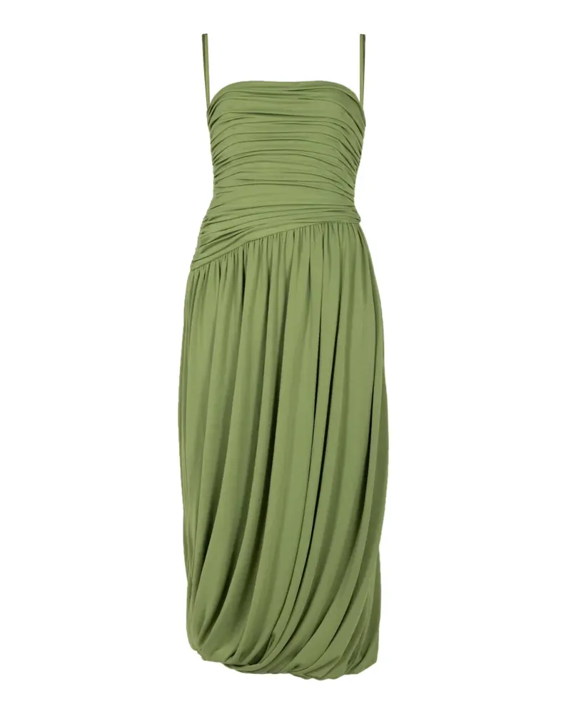 Cinq à Sept Rosine ruched midi dress - Grün Grün