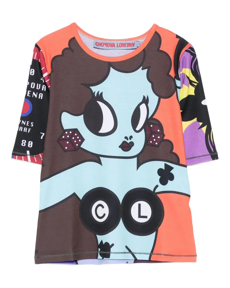 CHOPOVA LOWENA Lady Luck Sweatshirt mit grafischem Print - Mehrfarbig Mehrfarbig