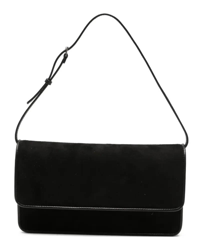 The Row Nancy Schultertasche mit Klappverschluss - Schwarz Schwarz
