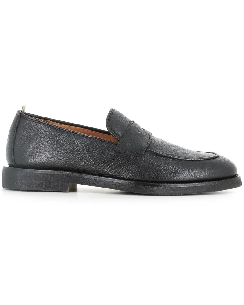 Officine Creative Italia Penny-Loafer aus Leder - Schwarz Schwarz