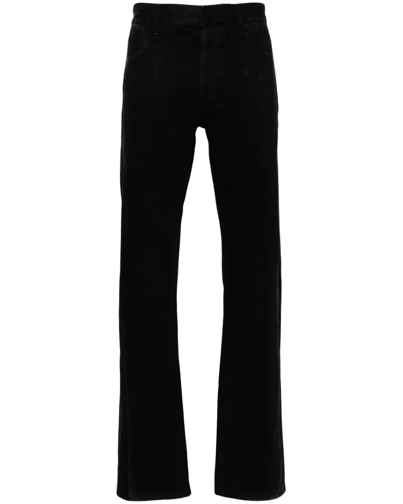 Alexander McQueen Jeans mit Logo-Patch - Schwarz Schwarz