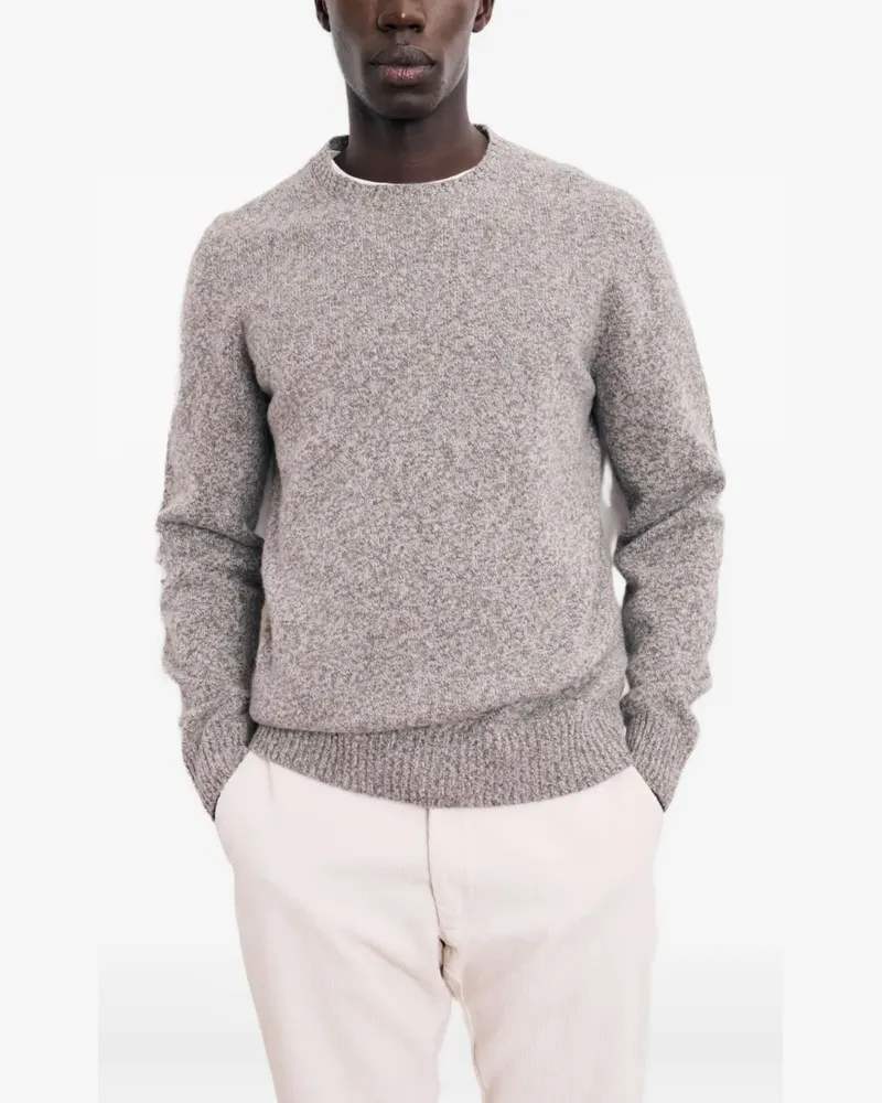 Hartford speckled crew-neck sweater - Grau Grau