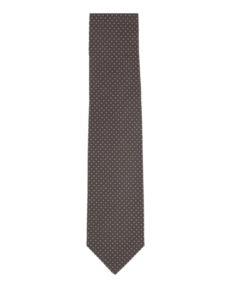 BARBA polka-dot tie - Braun Braun