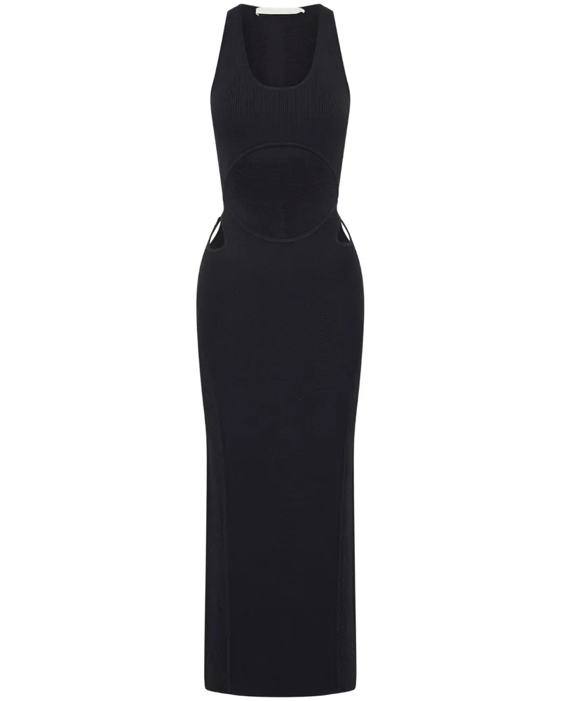 Dion Lee Transparentes Häkelkleid - Schwarz Schwarz