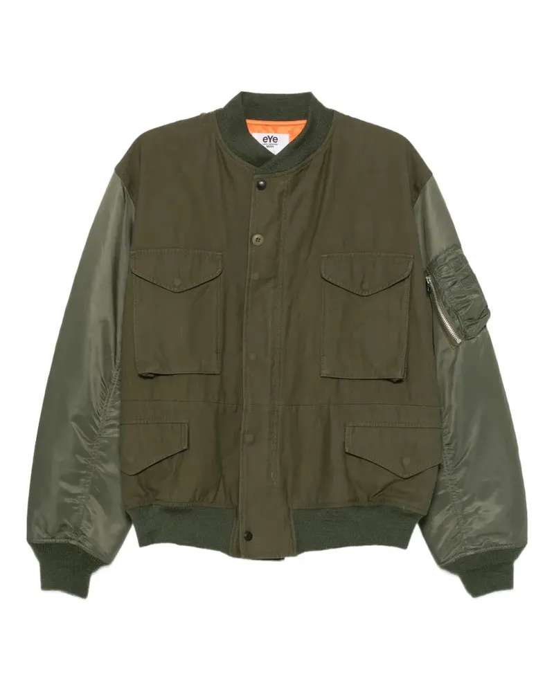 Junya Watanabe panelled utility bomber jacket - Grün Grün