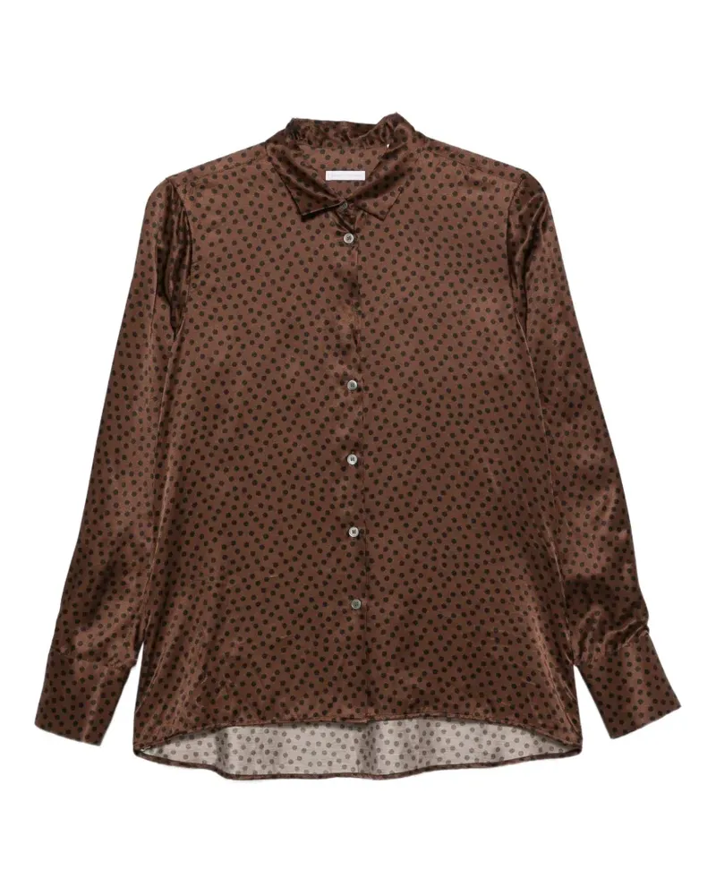 Robert Friedman Andrea Hemd mit Polka Dots - Braun Braun