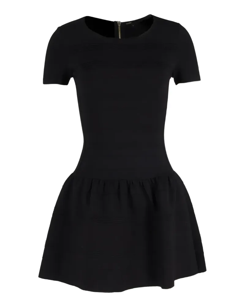Maje peplum mini dress - Schwarz Schwarz
