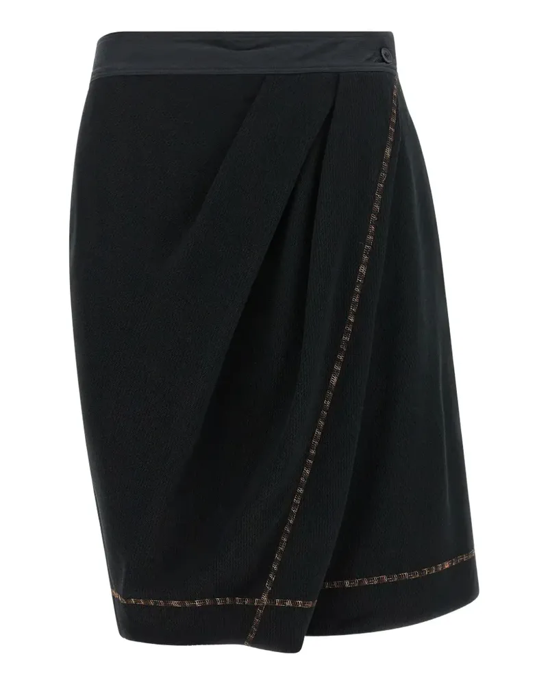 KIKO KOSTADINOV Petrel draped cotton shorts - Schwarz Schwarz