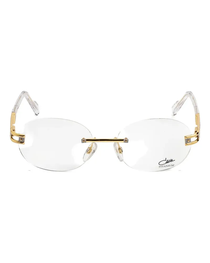 CAZAL rimless oval-frame glasses - Gold Gold