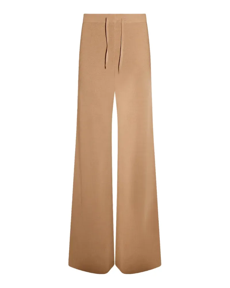 Yves Salomon knit wide-leg trousers - Nude Nude