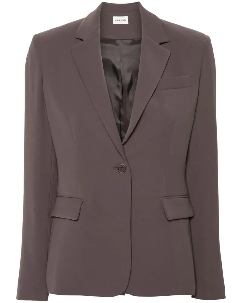 P.A.R.O.S.H. P.A.R.O H. Einreihiger Blazer - Grau Grau