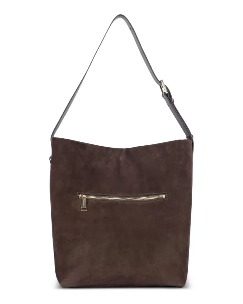 Lancaster Schultertasche aus Wildleder - Braun Braun