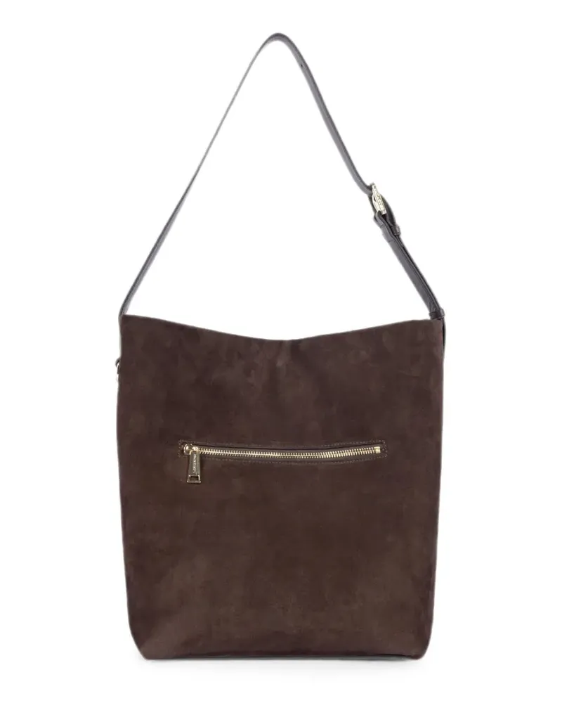 Lancaster suede zip-fastening shoulder bag - Braun Braun