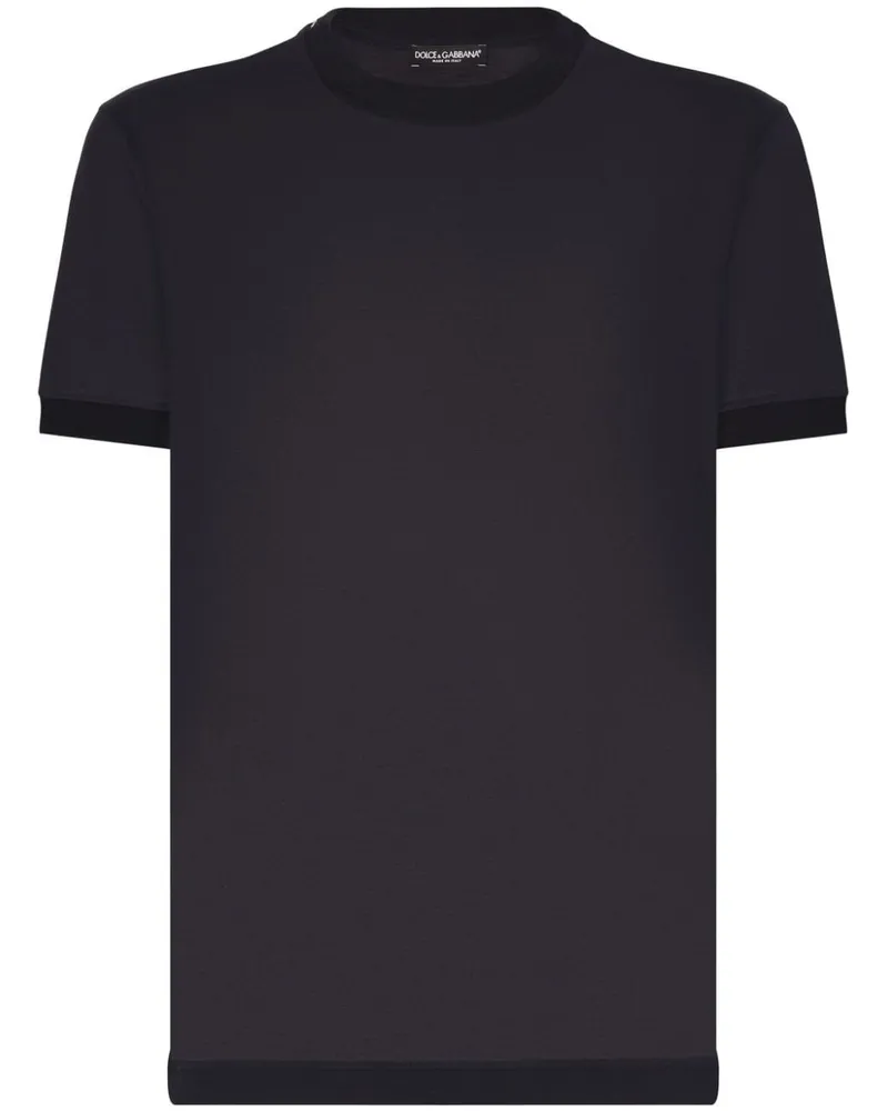 Dolce & Gabbana T-Shirt aus Seide - Blau Blau