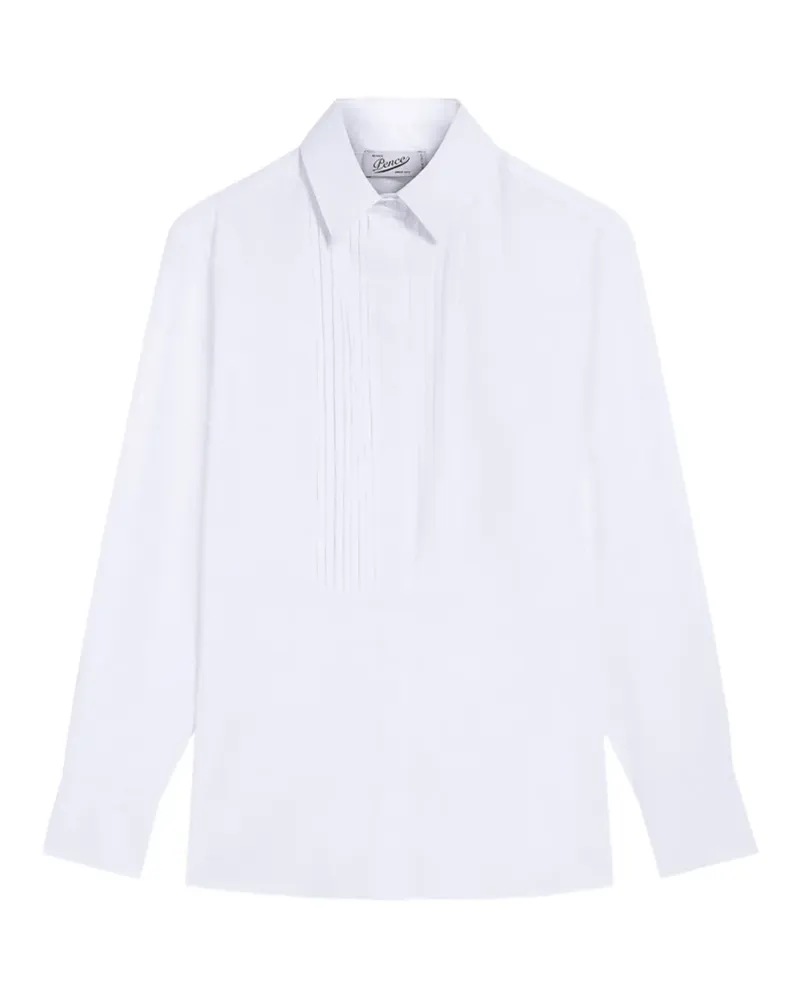 PENCE pleated shirt - Weiß Weiß