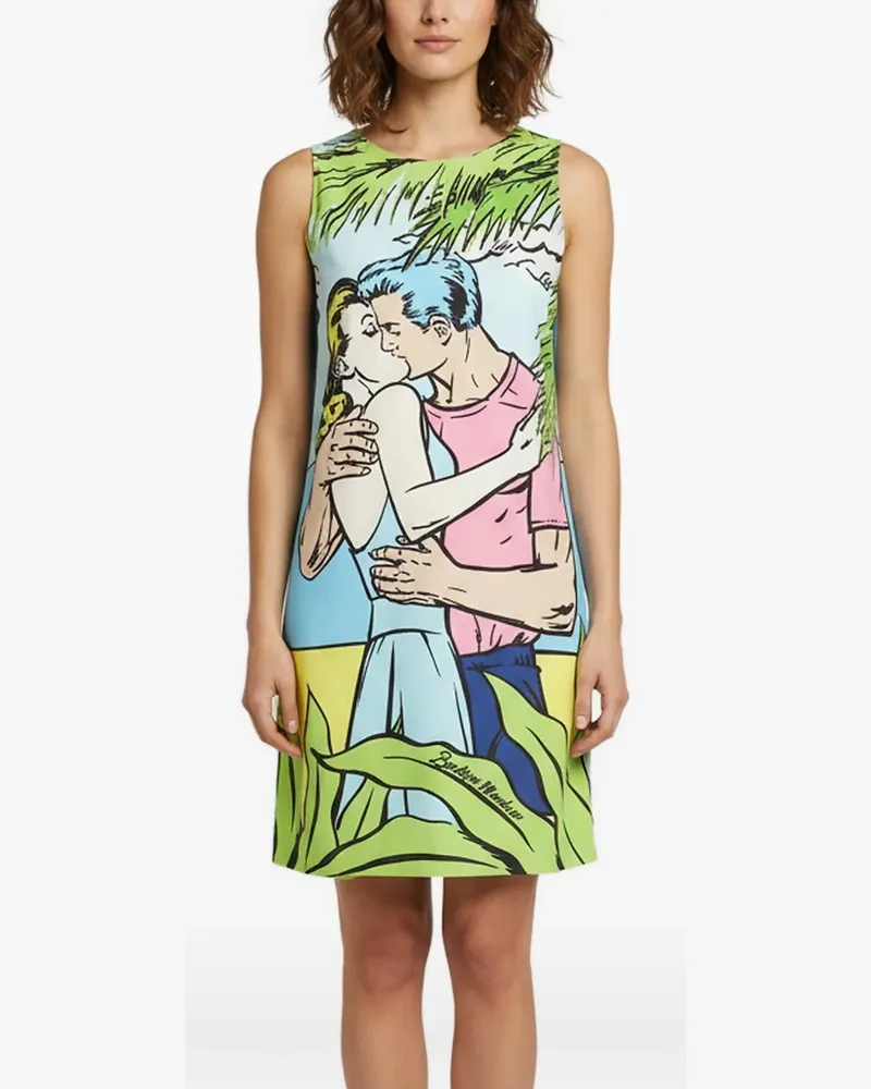 Moschino sleeveless mini dress - Blau Blau