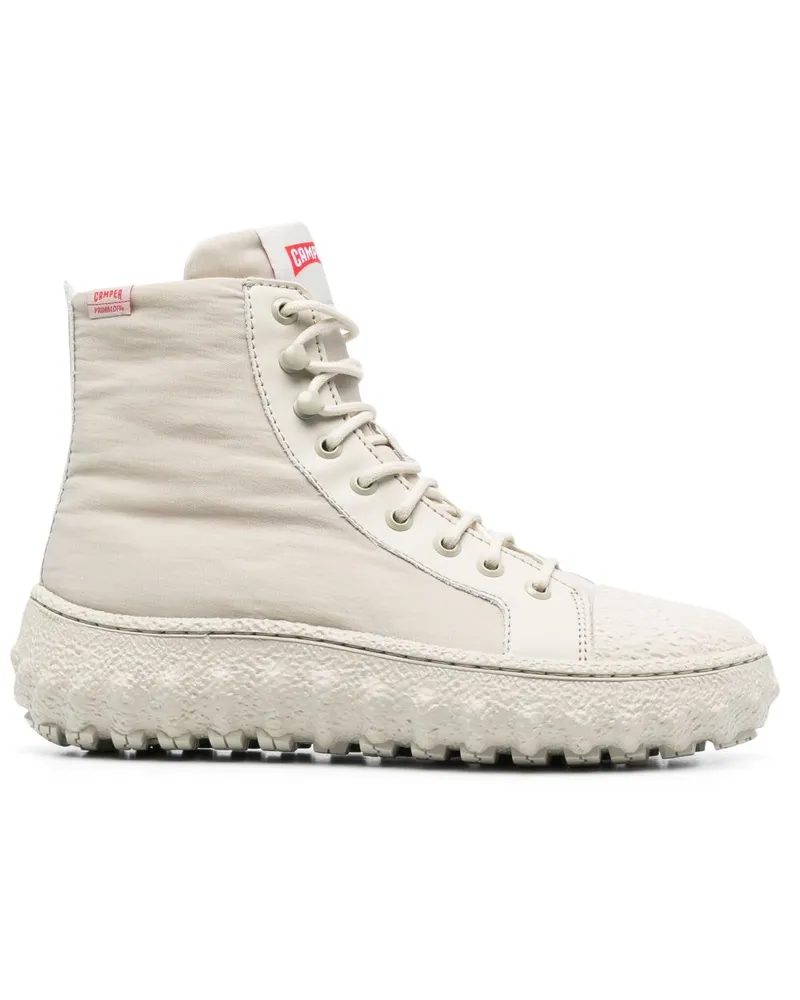 Camper Stiefeletten mit Schnürung - Grau Grau