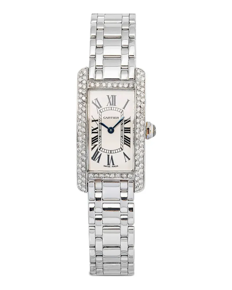 Cartier Tank Américaine Armbanduhr 19mm - Weiß Weiß