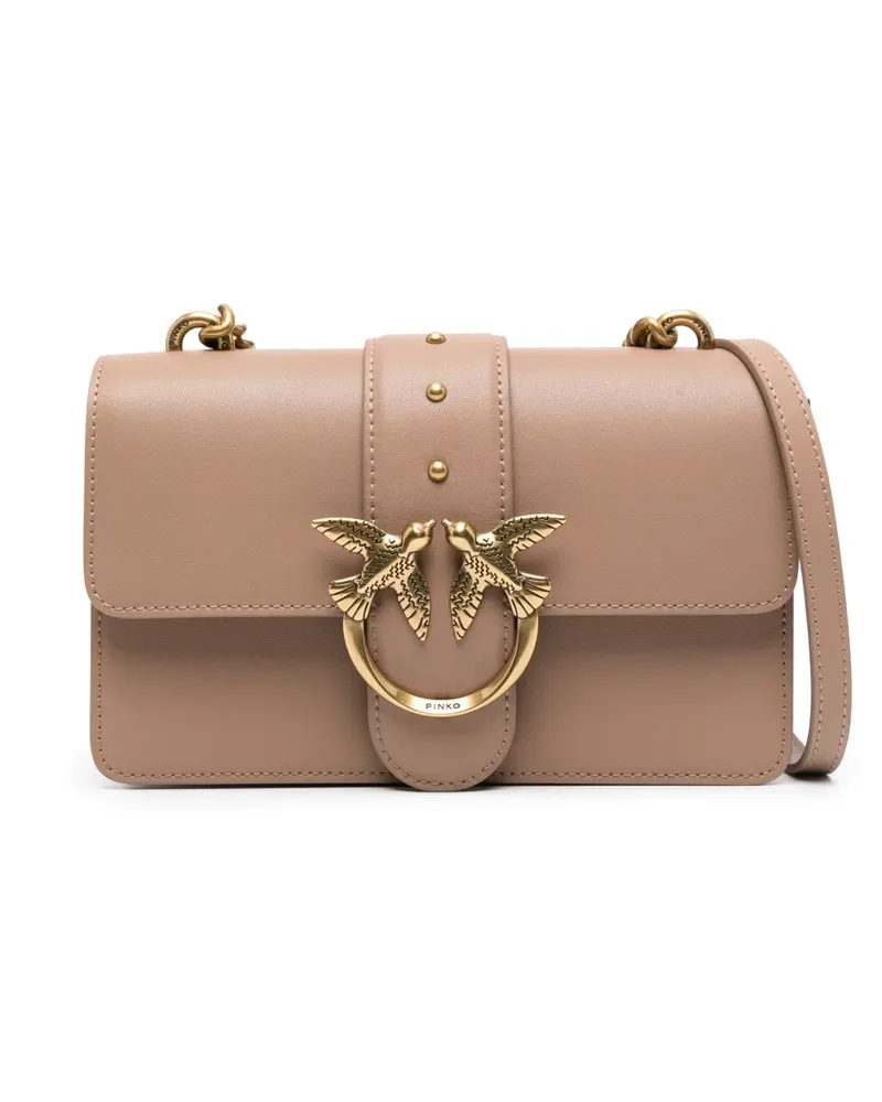 Pinko Mini Love One Umhängetasche - Nude Nude