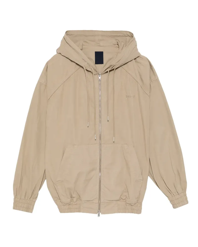 JUUN.J hooded zip-up jacket - Nude Nude