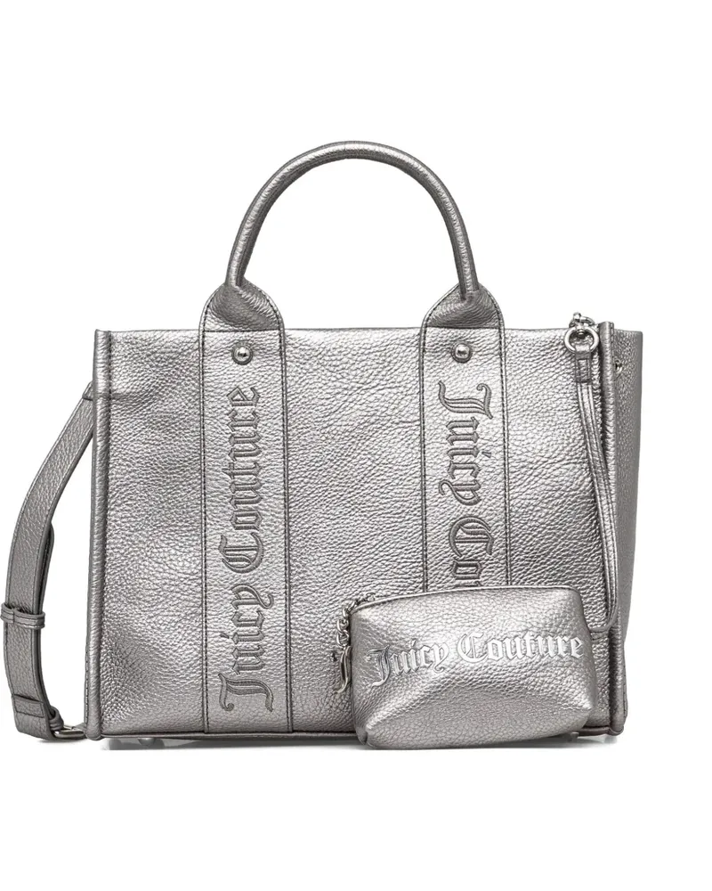 Juicy Couture embossed satchel tote bag - Silber Silber
