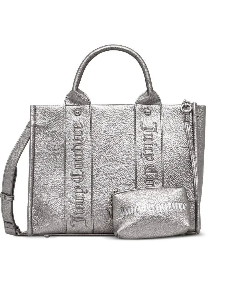 Juicy Couture embossed satchel tote bag - Silber Silber