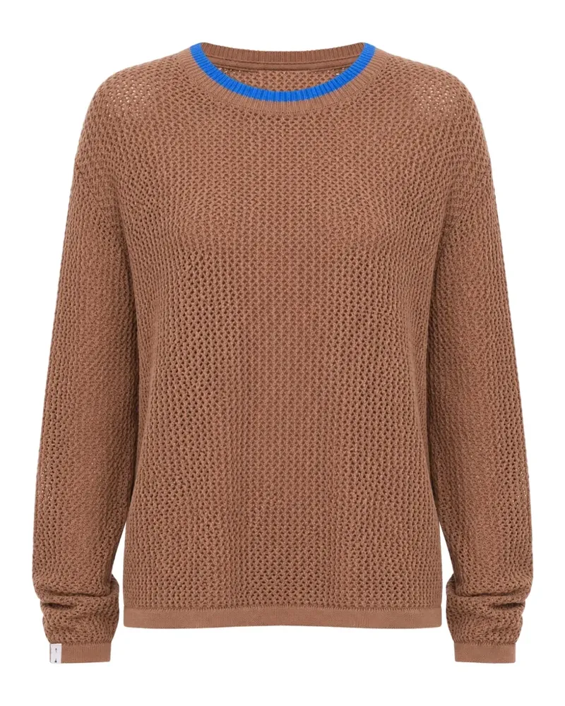 The Upside Avalon Bayli open-knit cotton sweater - Braun Braun