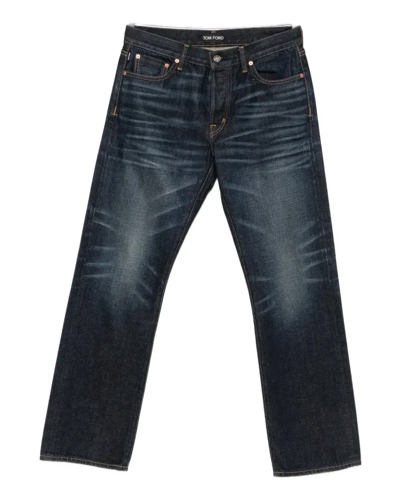 Tom Ford Jeans mit geradem Schnitt - Blau Blau