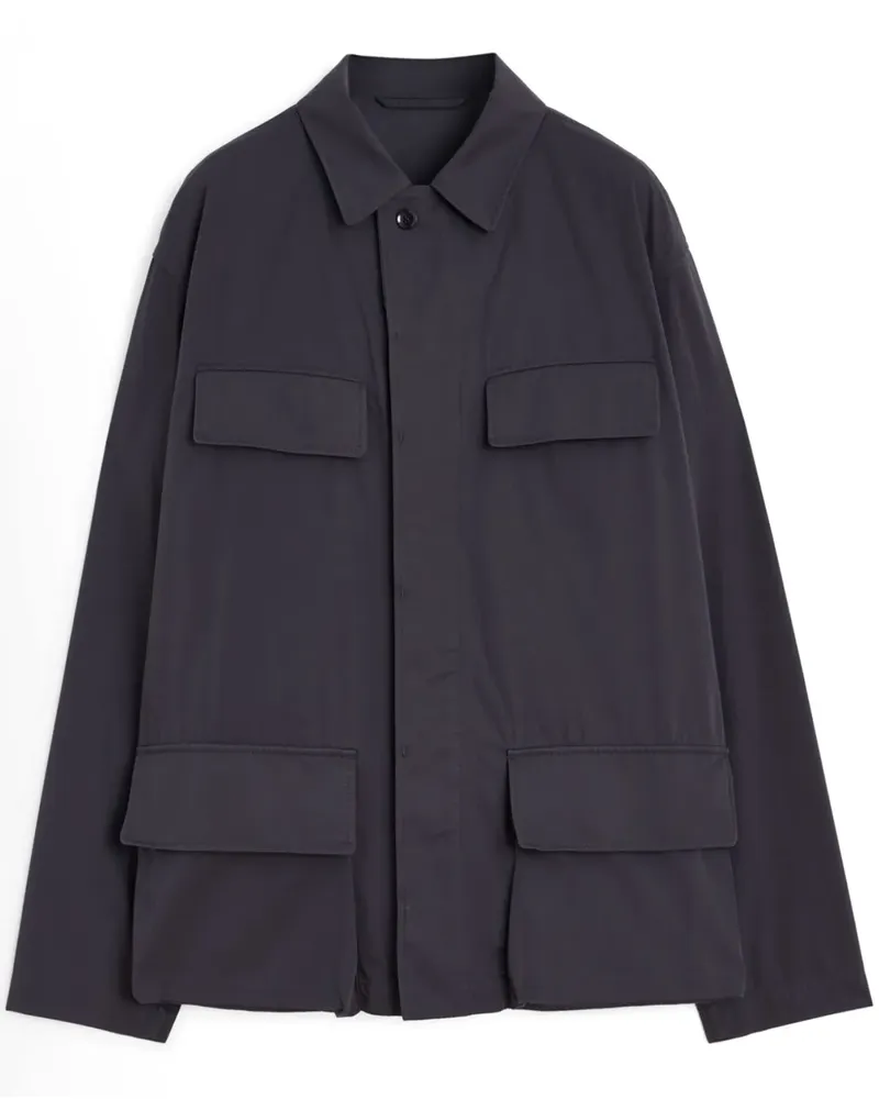Christophe Lemaire Twill-Hemdjacke - Grau Grau