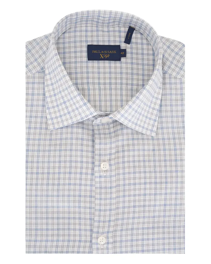 Paul & Shark X-Soft checked-pattern shirt - Weiß Weiß