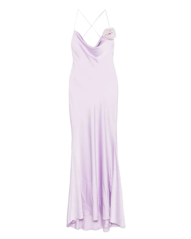 Parlor Maxikleid mit Blumenapplikation - Violett Violett