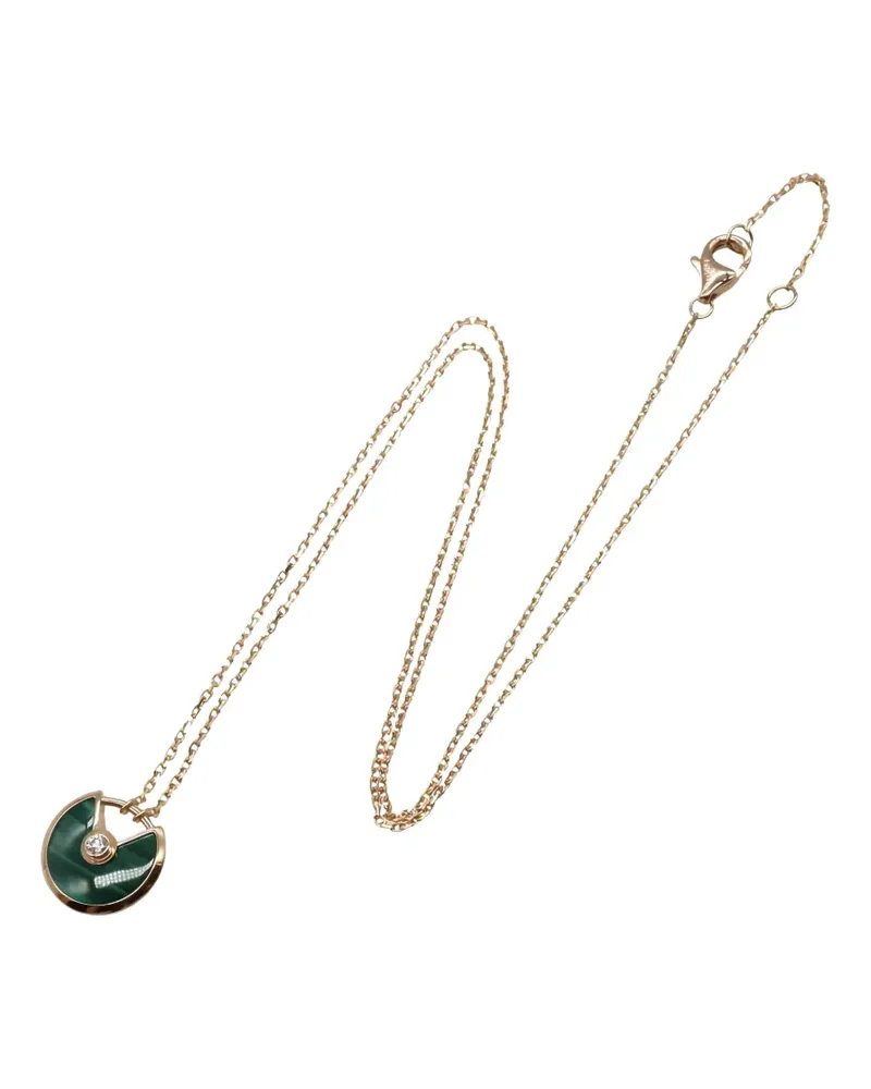 Cartier 2010s 18K rose gold multi-stone amulet necklace Gold
