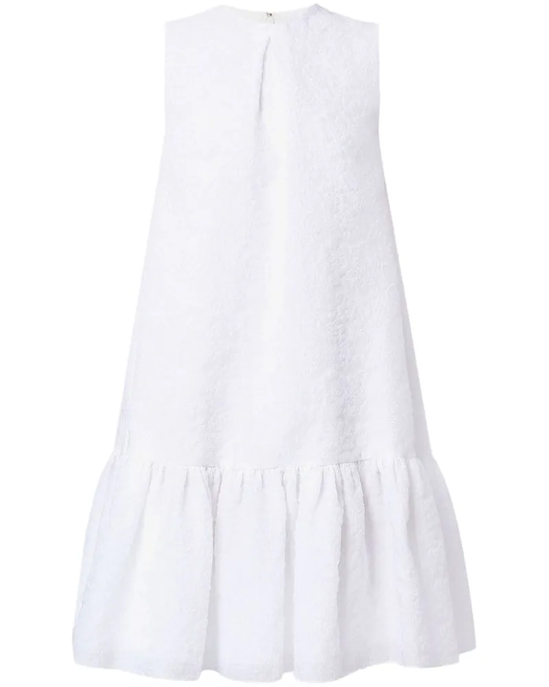 Erdem Maple Organza-Cloque-Kleid mit Gürtel - Weiß Weiß